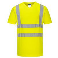 T-SHIRT W SEREK ZE WSTAWKAMI Z SIATKI, pomarańczowy