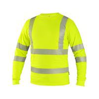 Koszulka CXS OLDHAM, długi rękaw, wysoka widoczność, męska, żółta