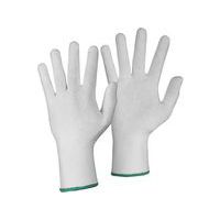 Rękawice CXS TEWI, tekstylne z tarczami z PVC, białe