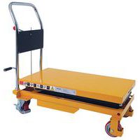 Mobilny hydrauliczny stół podnośnikowy Manutan Expert, do 350 kg, blat 90,5 x 50 cm