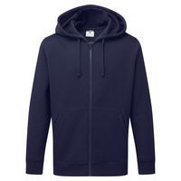 Bluza z kapturem zapinana na zamek, ciemno niebieski