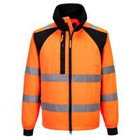 Ostrzegawcza bluza robocza WX2 Eco, czarny/pomarańczowy