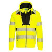 Bluza ostrzegawcza PW3 z kapturem, czarny/żółty