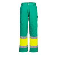 Lekkie spodnie serwisowe Hi-Vis Klasy 1, zielony/żółty