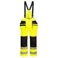 Ogrodniczki ostrzegawcze PW3 Hi-Vis Rain, czarny/żółty