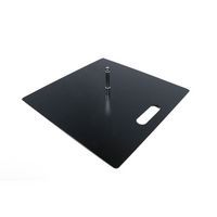 Ekonomiczna metalowa podstawa płaska do flag reklamowych z obrotowym mocowaniem 17 mm