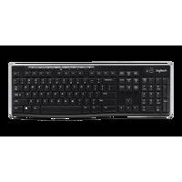 Multimedialna klawiatura bezprzewodowa Logitech K270, CZ, czarna