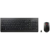 Zestaw klawiatury bezprzewodowej i myszy Lenovo Essential Wireless, CZ, czarny