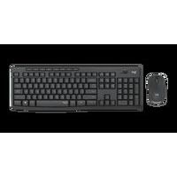 Zestaw bezprzewodowej klawiatury i myszy Logitech MK295, CZ/SK, czarny