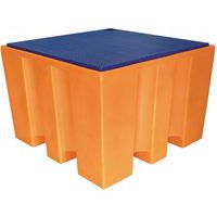 Plastikowe wanny wychwytowe Manutan Expert pod kontener IBC i KTC