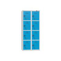 Szafki ładujące z zamkiem na monety, 800 x 500 x 1850 mm, szuflada F, EUR