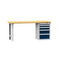 Stoły warsztatowe KOMBI HM4815, 1500 x 800 x 880 mm, MULTIPLEX