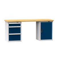 Stoły warsztatowe KOMBI LM4715, 1500 x 700 x 880 mm, MULTIPLEX
