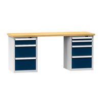 Stoły warsztatowe KOMBI NM4815, 1500 x 800 x 880 mm, MULTIPLEX