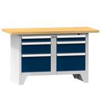 Stoły warsztatowe modułowe PS1-1M, 1500 x 700 x 880 mm, MULTIPLEX