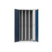 Szafki pionowe z wysuwanymi panelami perforowanymi, 1044 x 655 x 1950 mm, 4 x panel