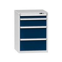 Szafki warsztatowe z szufladami ZB, 990 x 731 x 753 mm, 4 szuflady, szare
