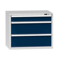 Szafki warsztatowe z szufladami ZG, 3 szuflady, 840 x 1037 x 753 mm, szare