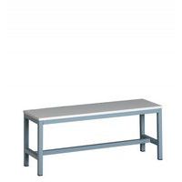 Ławka szafkowa, 400 x 1500 x 300 mm, szara