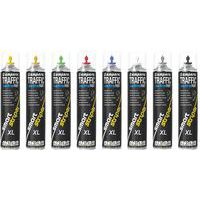 Zestaw 6 puszek z farbą Traffic Extra Paint XL o pojemności 750 ml – Ampere System