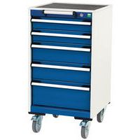 Komoda mobilna Bott Cubio, 99 x 52,5 x 52,5 cm, 5 szuflad, multipleks/linoleum/mat