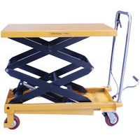 Mobilny hydrauliczny stół podnośnikowy Manutan Expert, do 350 kg, blat 90,5 x 50 cm
