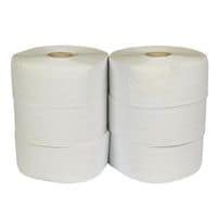 Papier toaletowy Jumbo 2-warstwowy, 24 cm, 175 m, 75% biały, 6 rolek