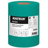 Ręczniki papierowe Katrin Basic S 1-warstwowe, 60 m, zielone, 12 szt.