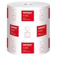 Ręczniki papierowe Katrin System Classic 2-warstwowe, 160 m, białe, 6 szt.