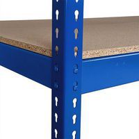 Dodatkowe półki z płyty wiórowej, 152,5 cm, 340 kg, niebieskie