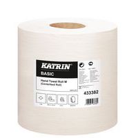 Ręczniki papierowe Katrin Basic M 1-warstwowe, 300 m, szare, 6 szt.