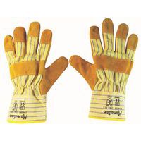 Rękawice skórzane Manutan Expert, żółte