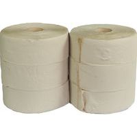 Papier toaletowy Jumbo 1-warstwowy, 24 cm, 200 m, 45% biały, 6 rolek