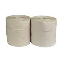 Papier toaletowy Jumbo 1-warstwowy, 28 cm, 290 m, 45% biały, 6 rolek