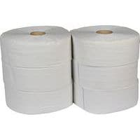 Papier toaletowy Jumbo 2-warstwowy, 28 cm, 260 m, 75% biały, 6 rolek