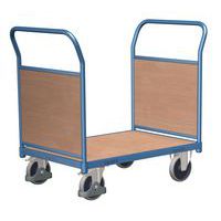 Wózki platformowe z dwoma uchwytami z wypełnieniem ram, do 500 kg