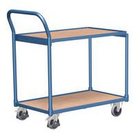 Wózki półkowe z uchwytem, do 250 kg, 2 półki