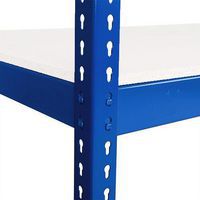 Dodatkowe półki laminowane, 91,5 cm, 600 kg, niebieski