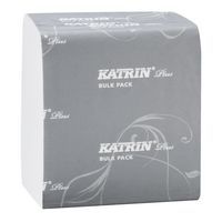 Składany papier toaletowy Katrin Bulk 2-warstwowy, 23 x 10,3 cm, 200 listków, szary, 42 szt.