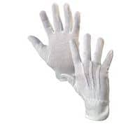 Rękawice bawełniane CXS nakrapiane, białe