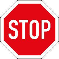 Znak drogowy Stop, daj pierwszeństwo jazdy (P6)