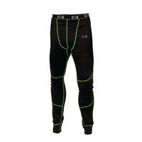 Męskie spodnie termoaktywne CXS, czarne/zielone