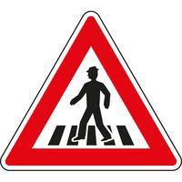 Znak drogowy Uwaga, przejście dla pieszych (A11)