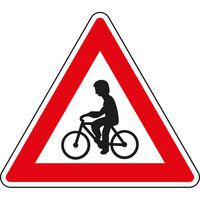 Znak drogowy Rowerzyści (A19)