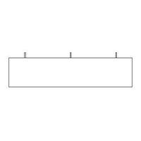 Osłony płytowe do biurek Keno, długość 139 cm, proste
