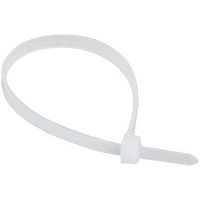 Plastikowe taśmy wiążące Stafa, szerokość 4,8 mm, białe, 1000 szt