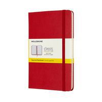 Notes MOLESKINE Classic M, 11,5x18 cm, w kratkę, twarda oprawa, scarlet red, 208 stron, czerwony