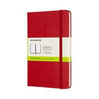 Notes MOLESKINE Classic M, 11,5x18 cm, gładki, twarda oprawa, scarlet red, 208 stron, czerwony