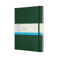 Notes MOLESKINE Classic XL (19x25cm) w kropki, twarda oprawa, myrtle green, 192 strony, zielony