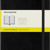 Notes MOLESKINE Classic L (13x21cm) w kratkę, miękka oprawa, 192 strony, czarny